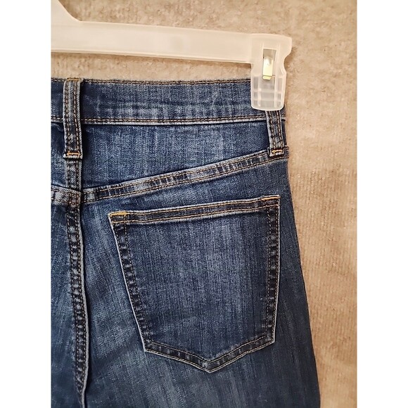 Gap Legging Skimmer Jeans Womens 4 27 Blue Distressed Raw Hem Stretch NEW - Picture 9 of 13